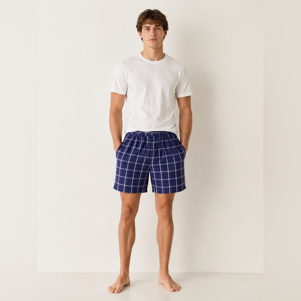 Urban Renewal Plaid Shorts Men’s 32 Blue Check 9” Inseam No Size Tag
